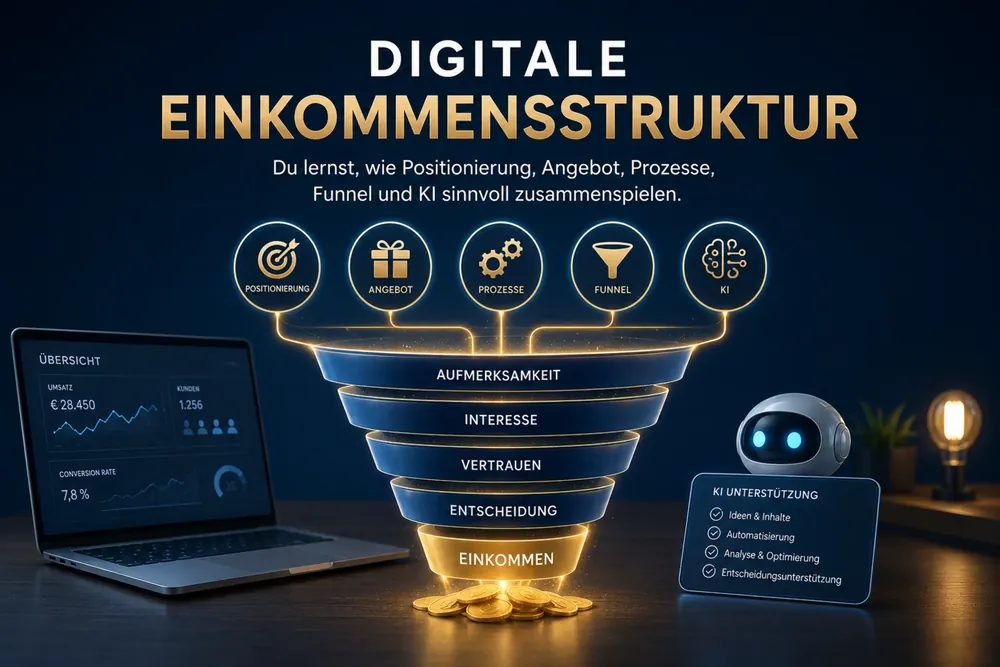 Digitale Einkommensstruktur